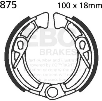 Brzdová čelist Sada brzdových čelistí EBC 875