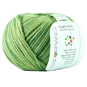 Galanterie Příze Performance Simply wool zelená