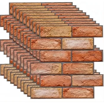 Tapeta 3D Tehlová samolepiaca tapeta- Červená/10ks