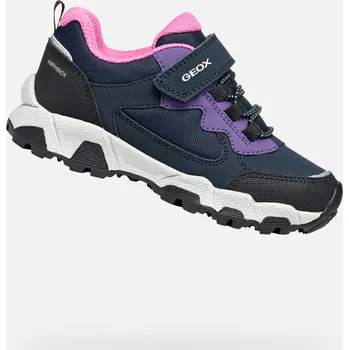 Dětská móda Tmavě modré dívčí tenisky Geox Magnetar B ABX - Holky GEOX černá | modrá | bílá | růžová | vícebarevná 3424138