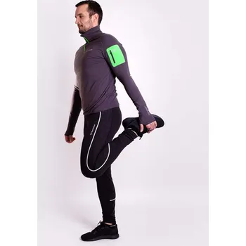 Dámské legíny Progress UNION pánské běžecké legíny černá Velikost: M