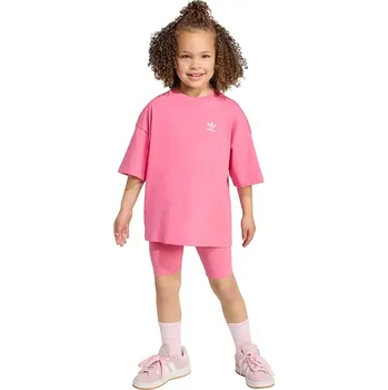 Chlapecká mikina Dětská bavlněná souprava adidas Originals růžová barva, JY4872 42X, vel. 122