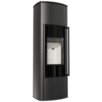 Volně stojící ocelová kamna KRATKI AB KRATKI ENYO R Vysoká 5,5 kW, průměr 100/150 KOZA/AB/ENYO/R/W