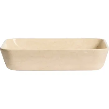 Kave Home Béžové mramorové umyvadlo na desku Darnen 55 x 35 cm