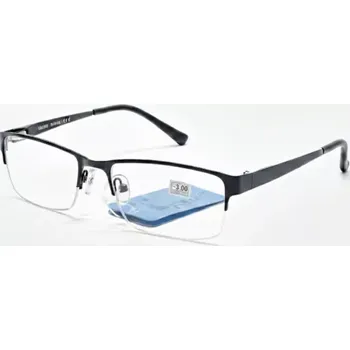 Brýle na čtení Dioptrické brýle na dálku SURGLASS DE LUXE TR-230, černé kovové unisex, dioptrie -3.00 (dioptrické brýle -3,0 | brýle na dálku | brýle na krátkozrakost | brýle mínusové | dálkové brýle | mínus brýle | do dálky brýle | pracovní brýle do dálky | levné)