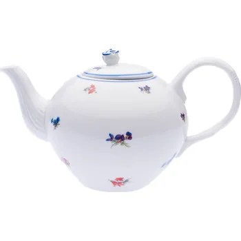 Konvice na čaj Český porcelán, a.s., Dubí Konvice čajová se sítkem, 1,20 l, rakouská házenka, Český porcelán