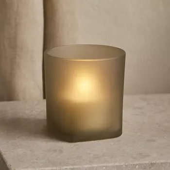 Svícen Svícen House Doctor Porte-Thé Made, taille S, marron clair, hauteur 12 cm, diamtre 11 cm