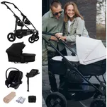 TFK Set Mono 4 Air Chamber Wheel Kompletní kočárek + Autosedačka + Příslušenství Black