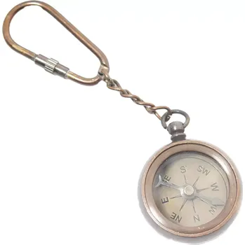 Mosazný kompas jako přívěsek na klíče Ross London, Sittar