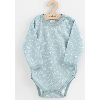 Kojenecké celorozepínací body New Baby Classic II dino mátový, vel. 50