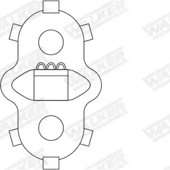 WALKER Držák výfukového systému WA 82786