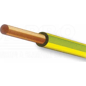 elektrický kabel vodic CY 4 z/ž H07V-U