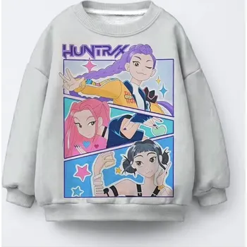 Chlapecký svetr KPop Demon Hunters (Lovkyně démonů) Dětské mikina bez kapuce s 3D potiskem KPop Demon Hunters Varianta: No. 2, Velikost: 150