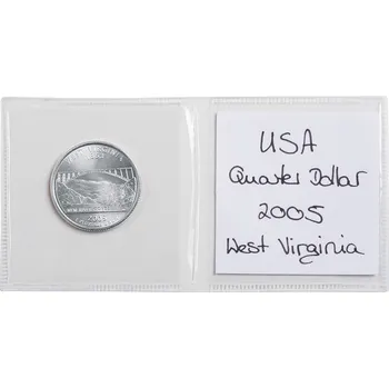 Obal pro sběratelský předmět Dvojité kapsy pro mince z čiré PVC fólie Leuchtturm - 100 ks