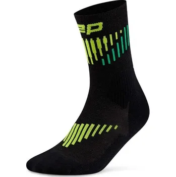 Pánské ponožky Cep ponožky Merino 3.0 black-lime IV
