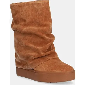 Dámská zimní obuv Semišové sněhule Guess GUINNA FLFGUI.SUE10.TAN hnědá 88X, EUR 37