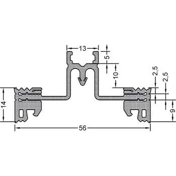 GUTMANN těsnění příčníku GF60 R-E2 délka svazku 30 m plast APTK černý ( role = 30m )
