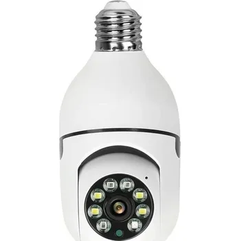 Zabezpečení domácnosti Wifi Panorama kamera 360° LED žárovka