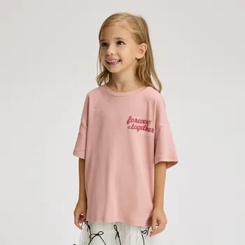 Dívčí oblečení Reserved - Tričko s potiskem - růžová - 464FT-30X - 464FT-30X-U14