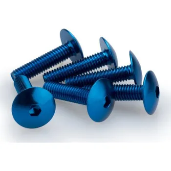 Motodoplněk Šrouby PUIG ANODIZED 0689A modrá M6 x 25mm (6ks)