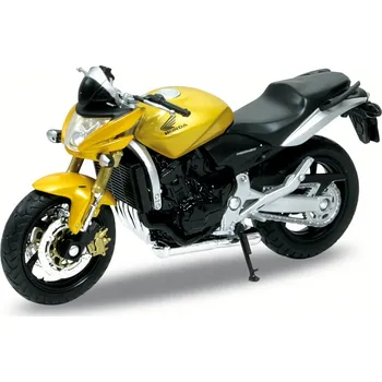 Výuková hračka Welly Motocykl Honda Hornet 1:18 žlutý