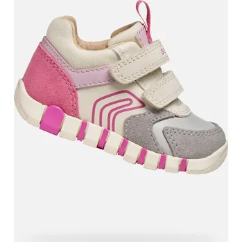 Dámská móda Dívčí první kroky Geox Iupidoo Šedá - Holky GEOX šedá | krémová | růžová | fuchsiová | vícebarevná 3424109