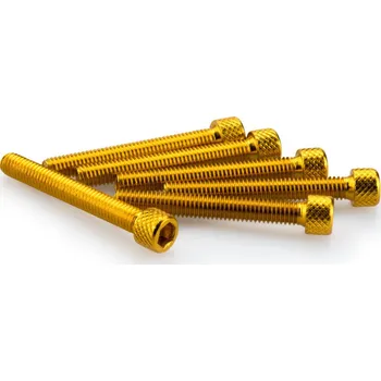 Motodoplněk Šrouby PUIG ANODIZED 0370G žlutá M6 x 45mm (6ks)