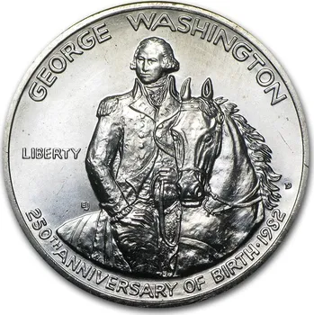 Stříbrná mince USA George Washington Half Dollar 1982