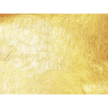 EU Pratelný papír k šití metalická zlatá 250 g/m2, šíře 150cm