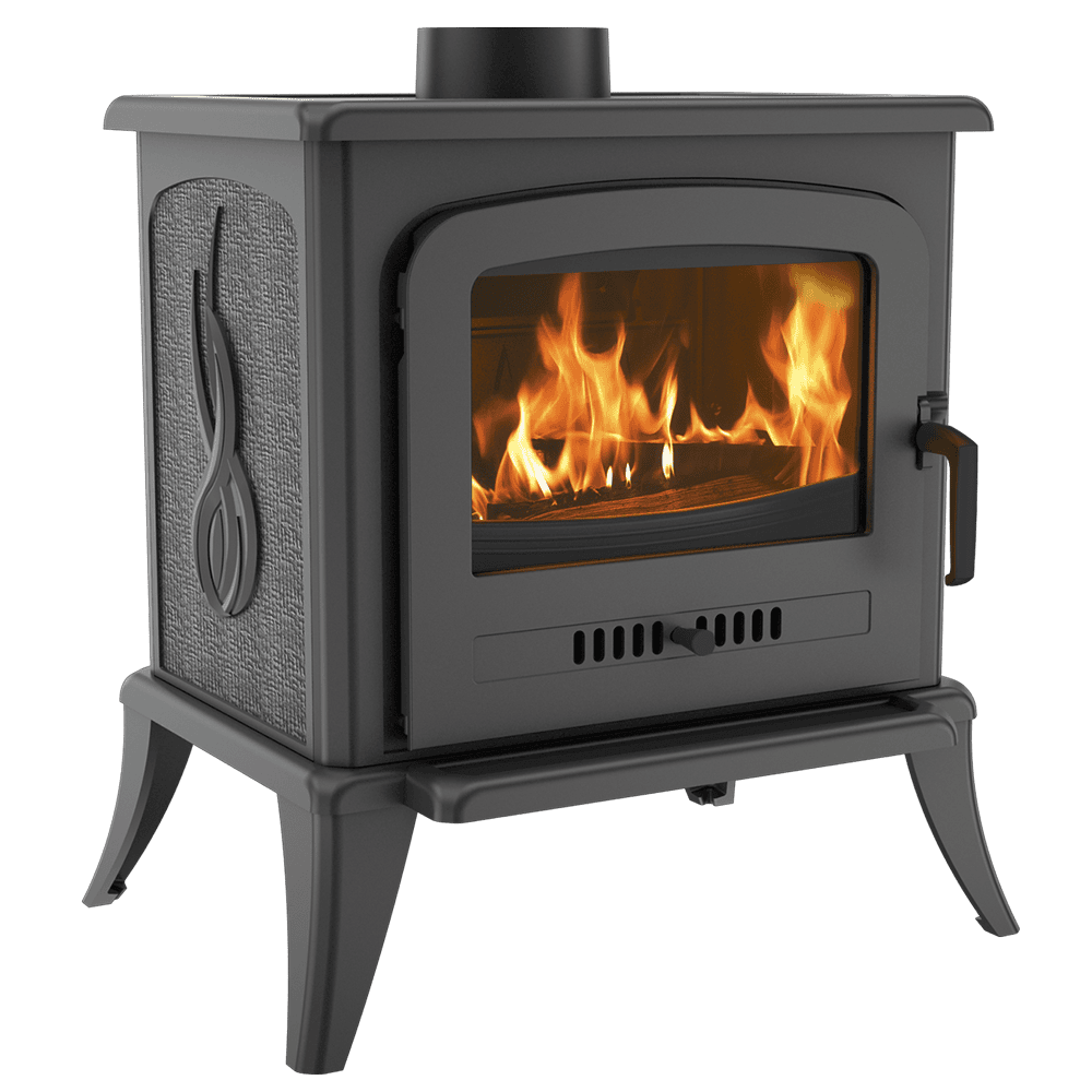 Litinová kamna na dřevo KRATKI K7, průměr 130, 5 kW KOZA/K7