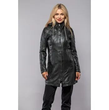 Dámská casual bunda Dámský tmavě zelený zateplený kabát MWMilene DB Velikost L