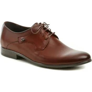 Pánské polobotky Tapi B-7582 hnědá pánská společenská obuv EU 39 + DÁREK + Doprava ZDARMA