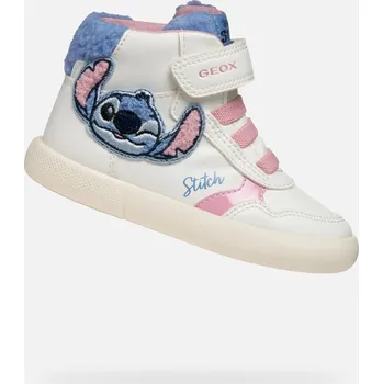 Dětská móda Dívky první kroky Geox Gisli Bílá - Holky GEOX bílá | světle modrá | růžová 3424133