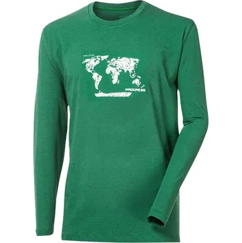Pánské tričko Progress VANDAL "SVĚT" pánské triko s dlouhým rukávem s bambusem Velikost: L