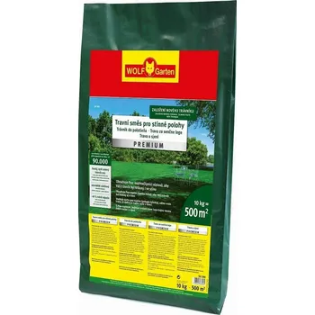 Travní směs WolfGarten SP 100 trávnik do tieňa aj slnko Premium na 500m2, 10kg 3820865