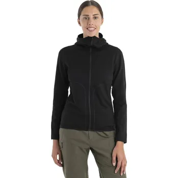 Dámská mikina Dámská merino mikina ICEBREAKER Wmns 560 Realfleece Elemental II LS ZH, Black velikost: XS
