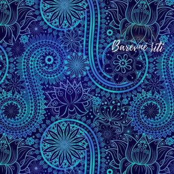 Úplet Modré mandaly (E) (Top kvalitní úplet Bella digitisk)