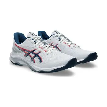 Pánská sálová obuv Asics NETBURNER BALLISTIC FF 4 Sálová obuv WHITE / MAKO BLUE, UK 7,5, EU 42, US 8,5, 26,5 cm