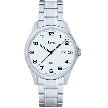 Hodinky LAVVU Ocelové pánské hodinky GLIMT White LWM0320