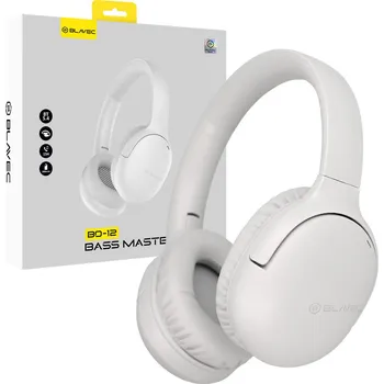Sluchátka Bezdrátová sluchátka Blavec Over-ear BO-12 Bass Master ANC (BO12-W) white