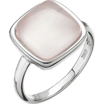 Oblečení a móda Evolution Group Stříbrný prsten čtverec s růženínem 15029.3 Velikost: 56 (průměr 17,8mm)