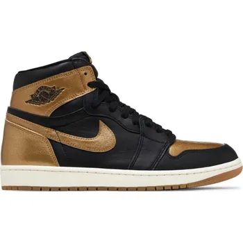 Pánská móda Air Jordan Jordan 1 Retro High OG Black Metallic Gold 38,5