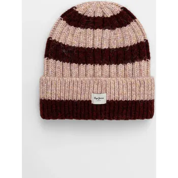 Čepice Čepice Pepe Jeans vínová barva, PL0400003 93A, vel. ONE SIZE
