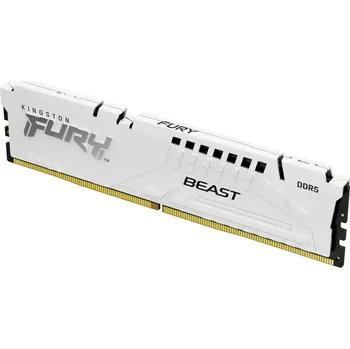 Operační paměť Kingston FURY Beast White DDR5 16GB 6000MT/s CL30 DIMM (1x16GB) EXPO/XMP (KF560C30BWE-16) Bílá