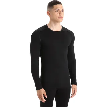 Pánské tričko Pánské triko ICEBREAKER Mens 260 Tech LS Crewe, Black velikost: XS
