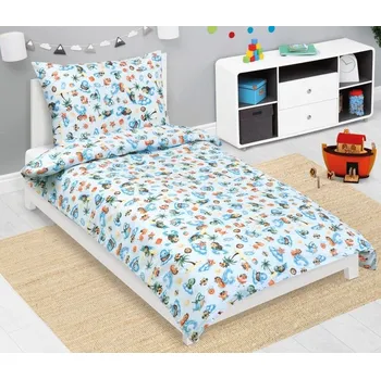 Povlečení Povlečení bavlněné Junior Modrá BX12363 - 140x200, 70x90 cm