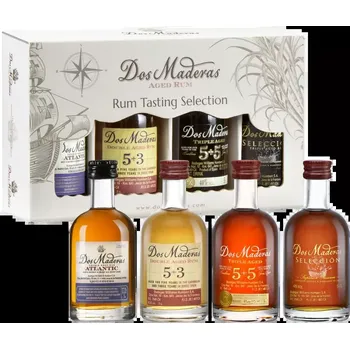 Rum Dos Maderas dárkový set s potiskem - 79-DMSET2 40 % 0,2 l