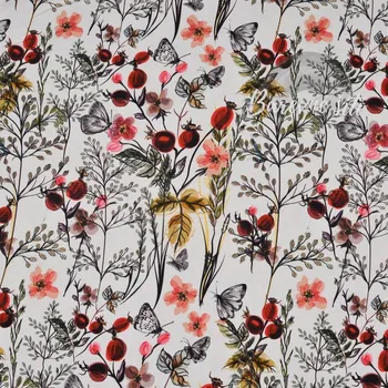 Úplet Šípky s květy (E) (Top kvalitní úplet Bella digitisk)