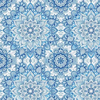 Úplet, Modrobílé bohaté mandaly (E) (Top kvalitní úplet Bella digitisk)