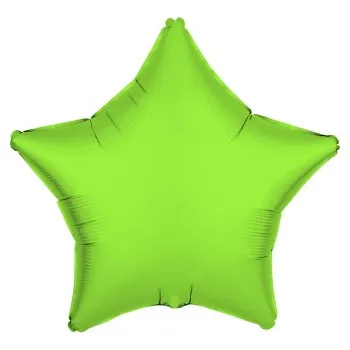 Balónek Riethmuller Fóliový balónek - Hvězda zelená NEON - 43 cm